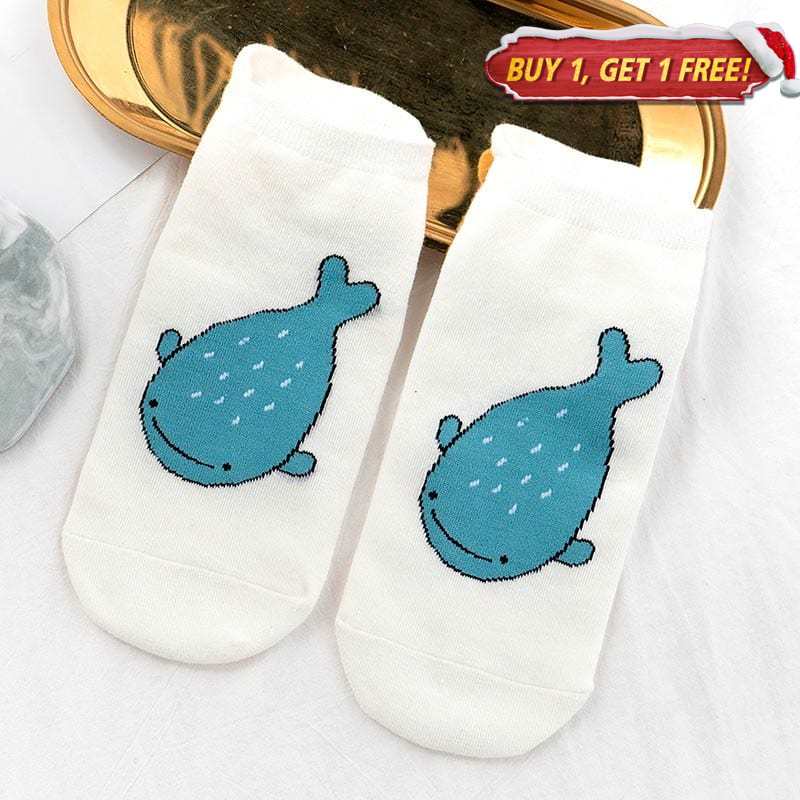 Whale Carton Socks丨NueShiny