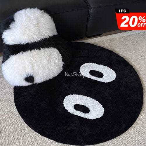 Tufted Black Eyes Eyeballs Circle Plush Decoration丨NueShiny