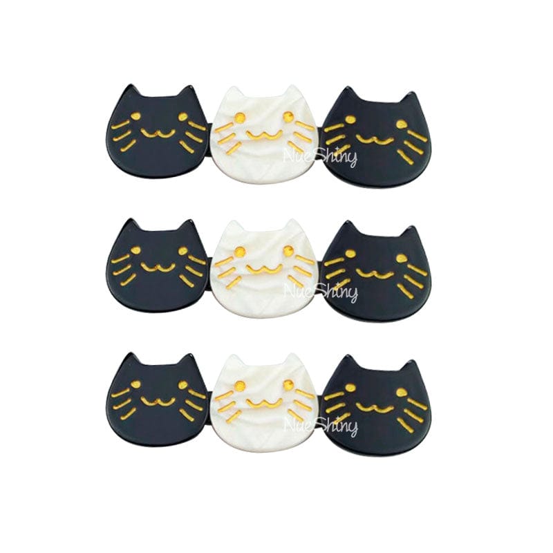 3Pcs 2-Color Cute Cat Hair Clips