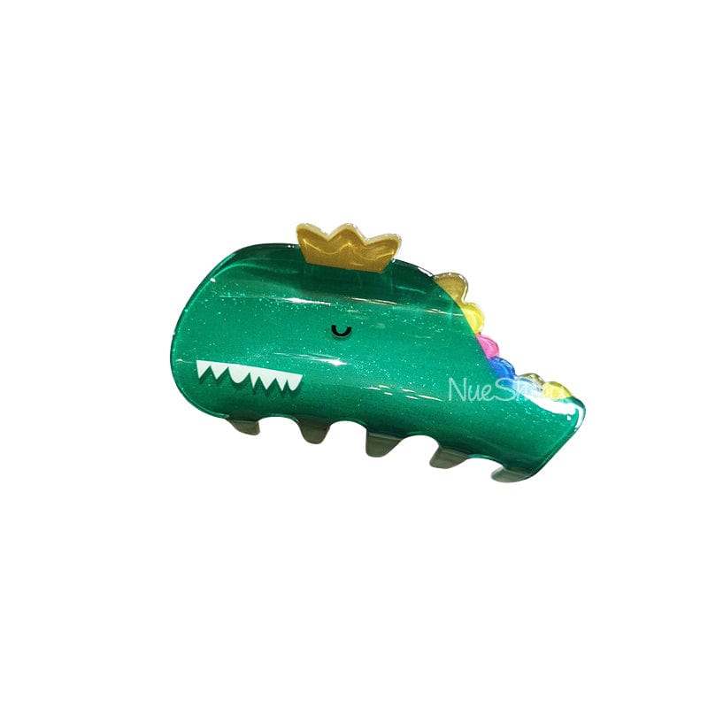 A Unique Green Whale Ocean Series Hair Claw