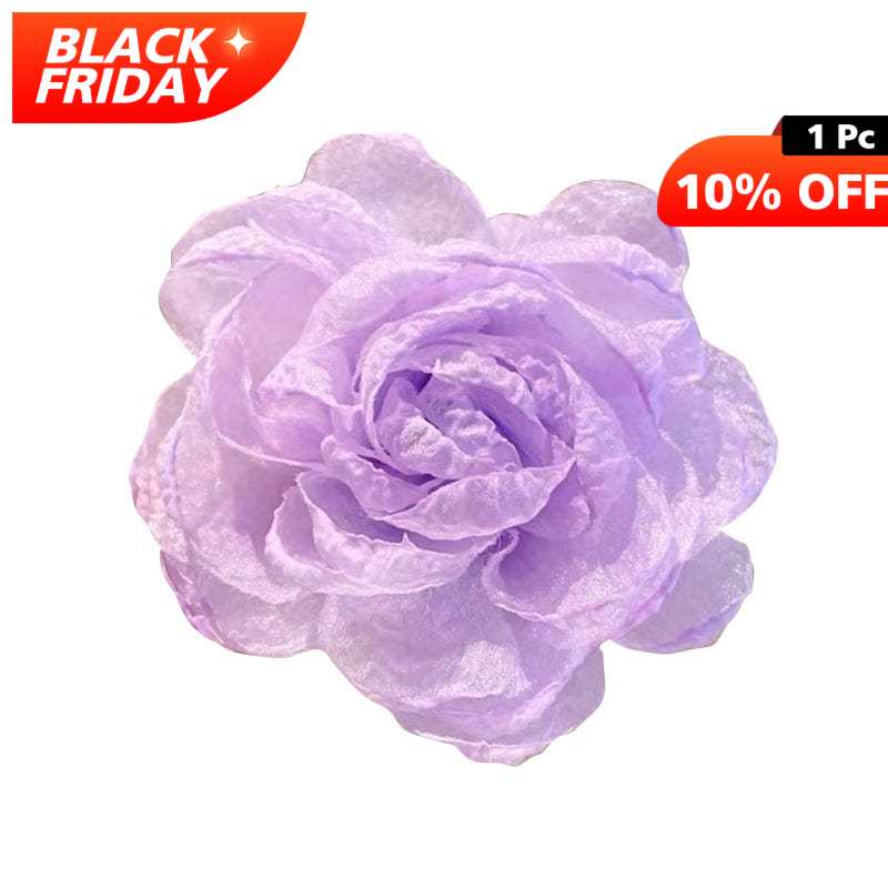 Medium Purple Flower Hair Claw | Nueshiny