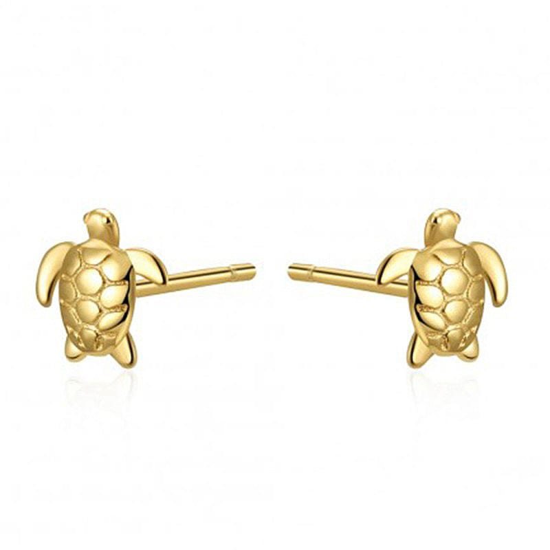 Golden Turtle Earrings | NueShiny