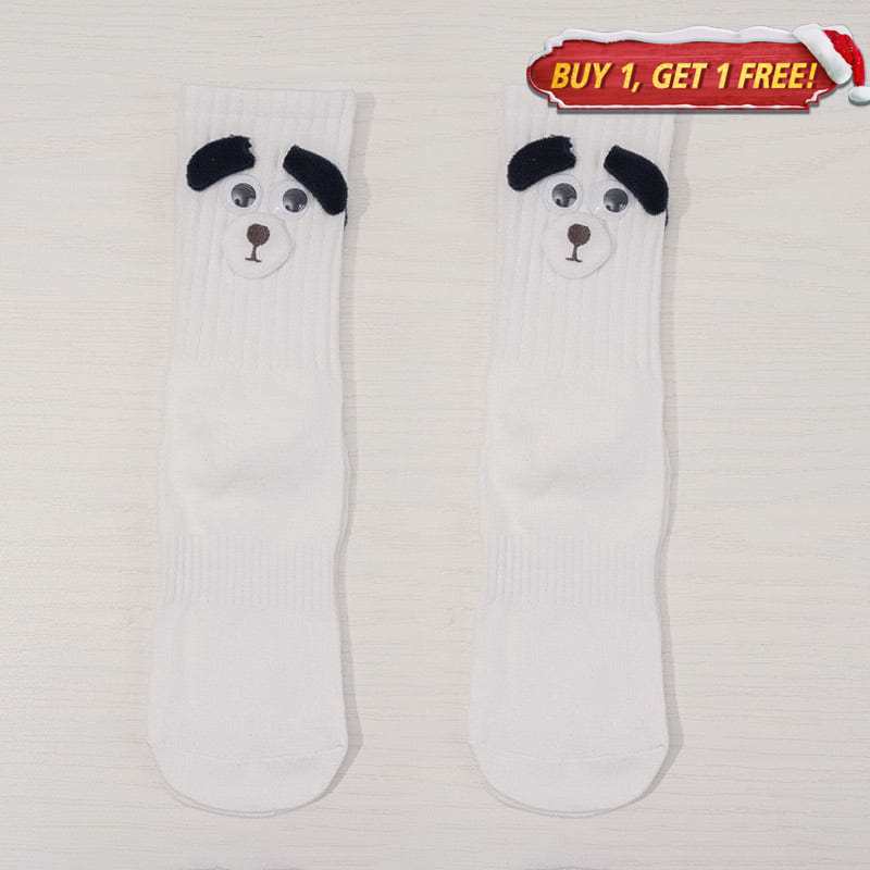 Funny Puppy White Socks丨NueShiny