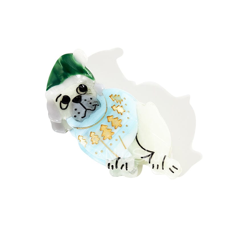 Pug Dog Christmas Cheer Hair Claw | NueShiny