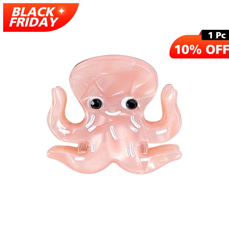 Mini Nude Pink Octopus Hair Claw | NueShiny