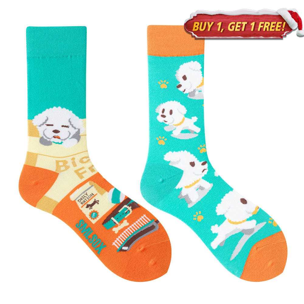 Bichon Frise Dog Socks | Nueshiny