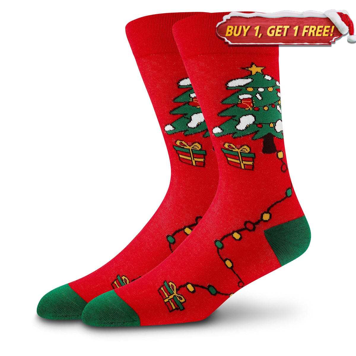 Red Christmas Tree Socks | Nueshiny