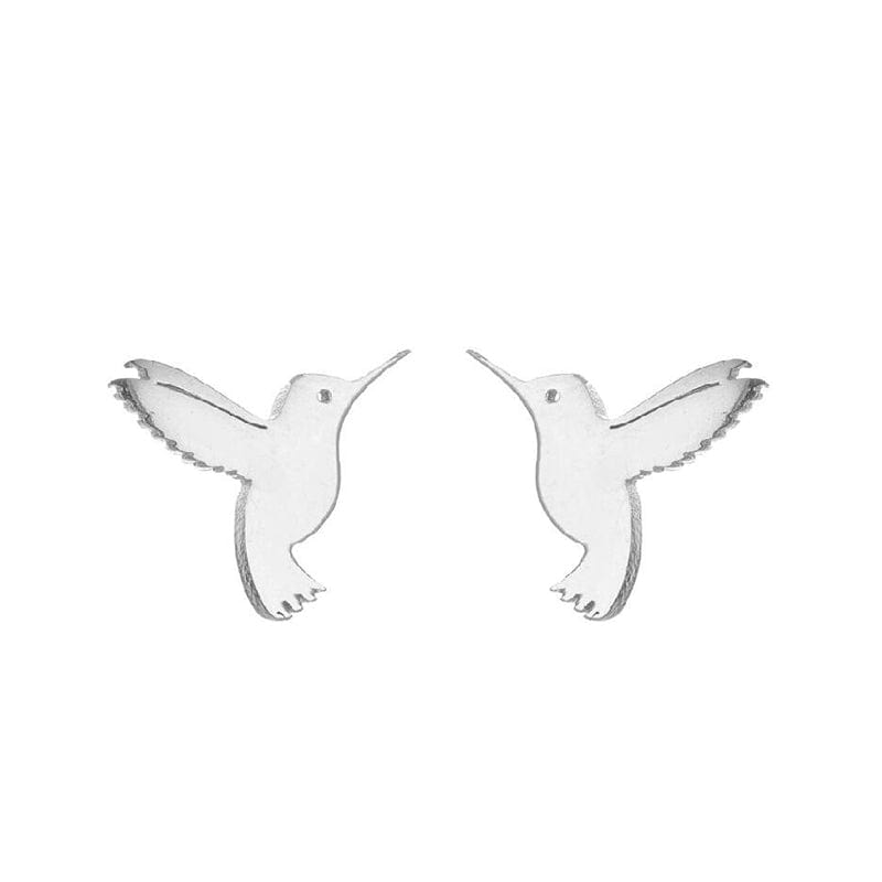 Sterling Silver Bird Earrings丨NueShiny