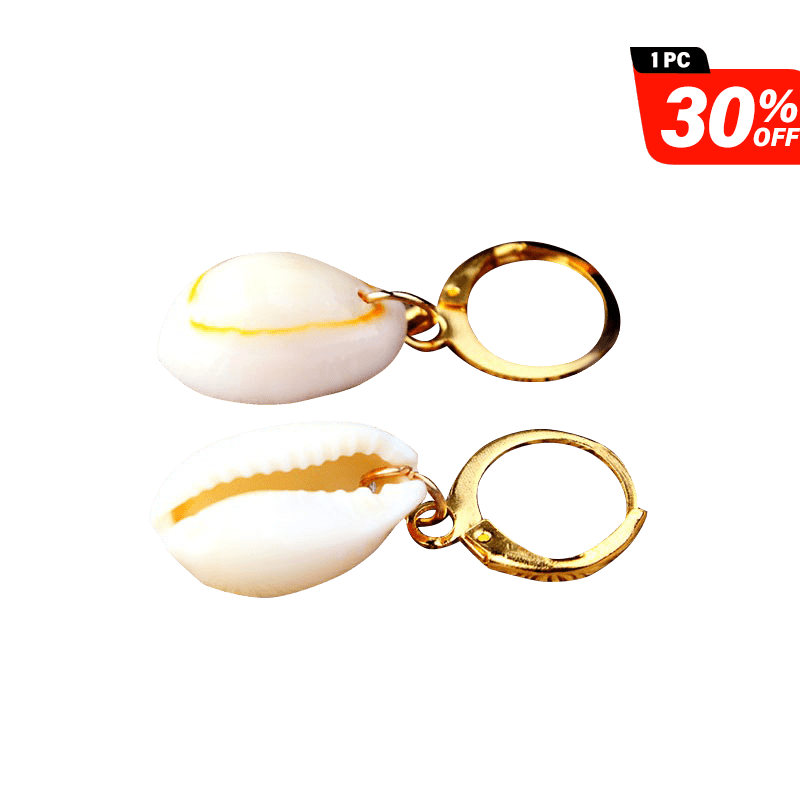 Golden Shell Earrings | NueShiny