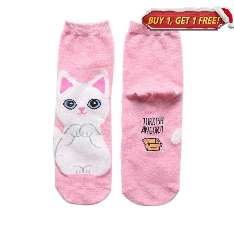 Meow Magic Pink Socks | NueShiny