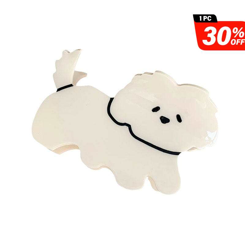 Adorable Cartoon Teddy Dog Hair Claw Clips丨NueShiny