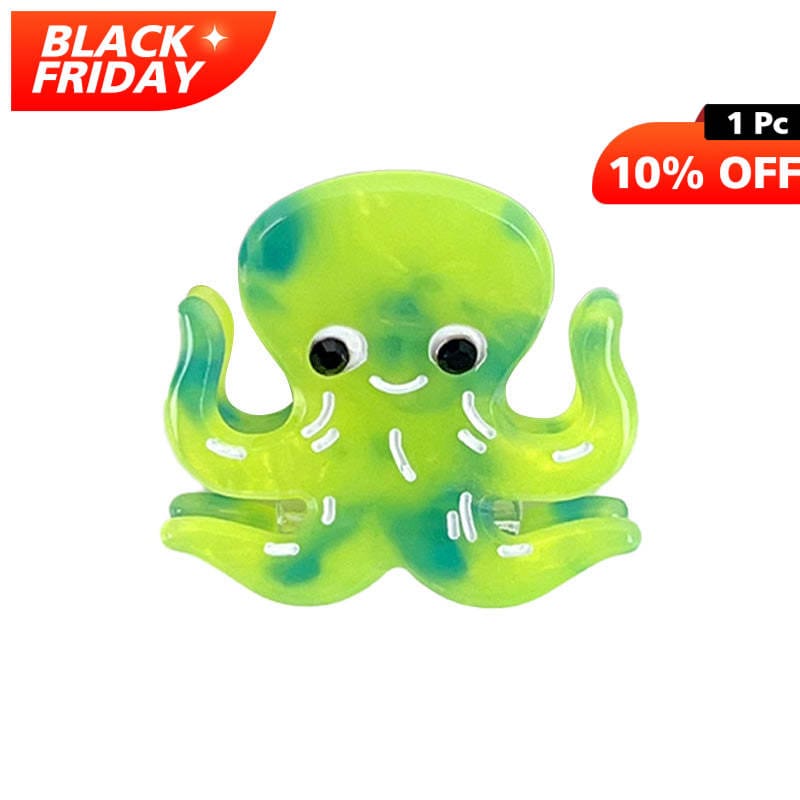 Mini Green Octopus Hair Claw | NueShiny