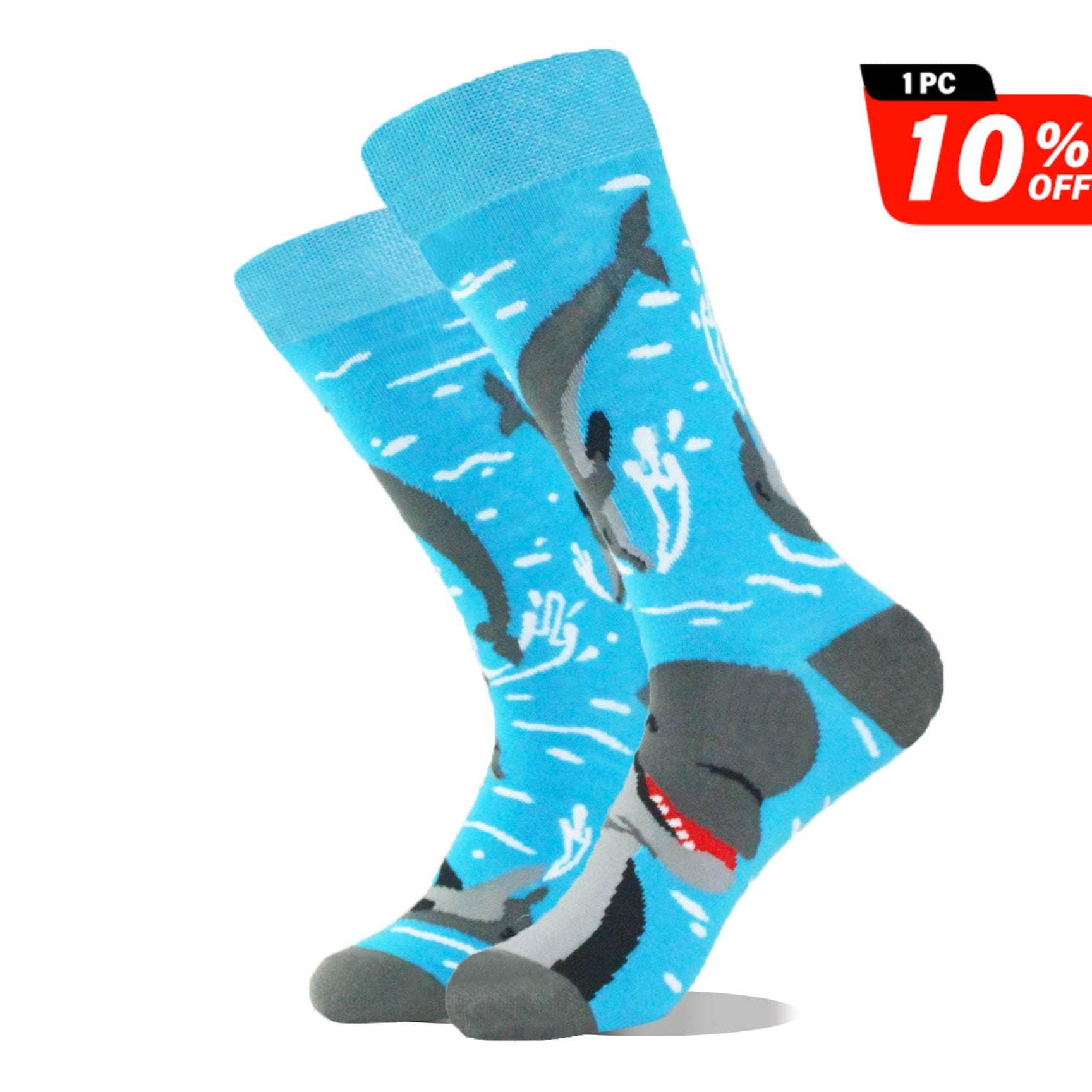 Whale Mismatched Socks | Nueshiny