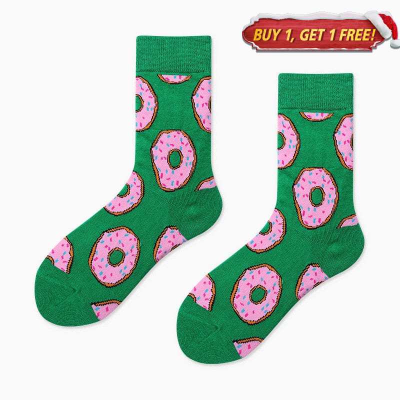 Green Donut Socks | Nueshiny