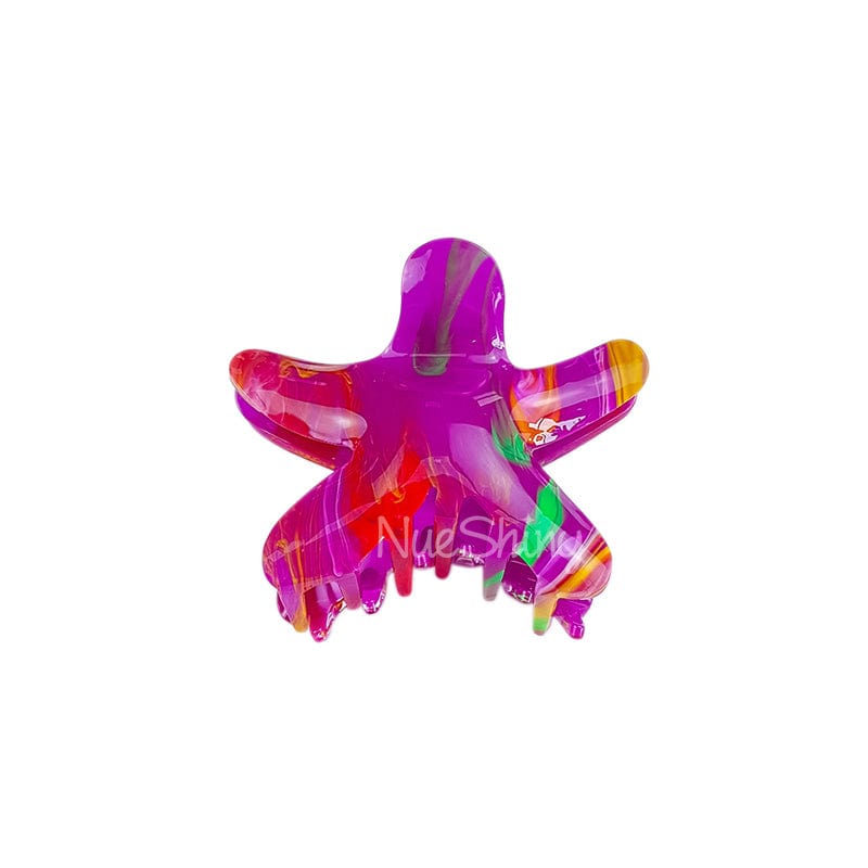 Rainbow Reef Starfish Hair Claw | NueShiny