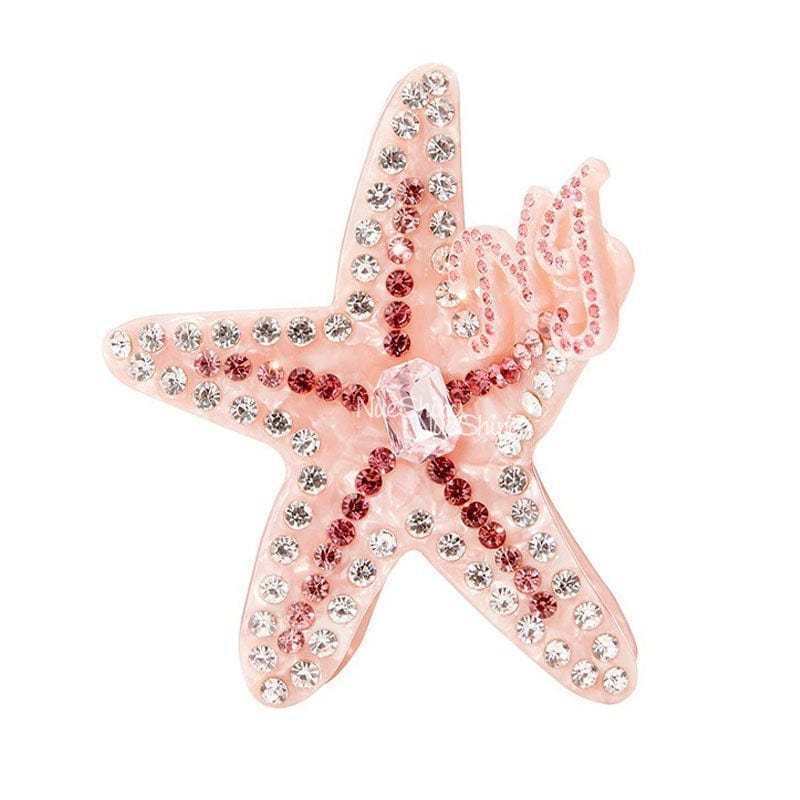 Pink Starfish Seastar Ocean Series Hair Claw丨NueShiny