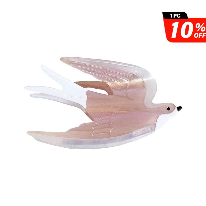 Medium  Pink Swallow Hair Claw | NueShiny