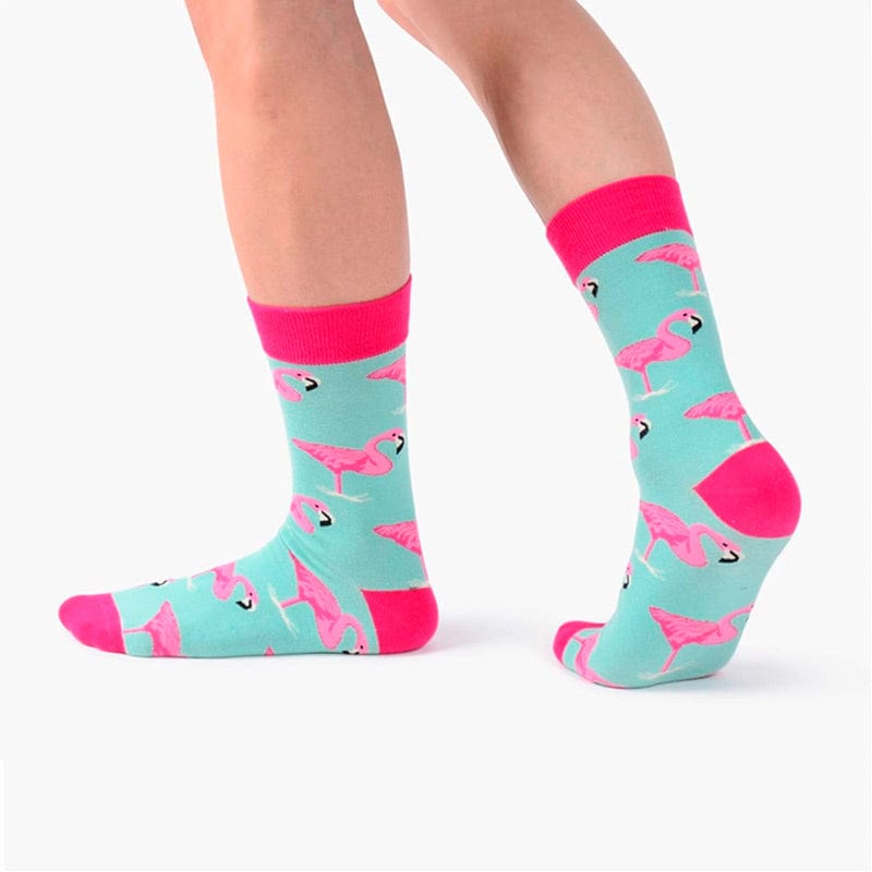 Flamingo Rose Red Socks丨NueShiny