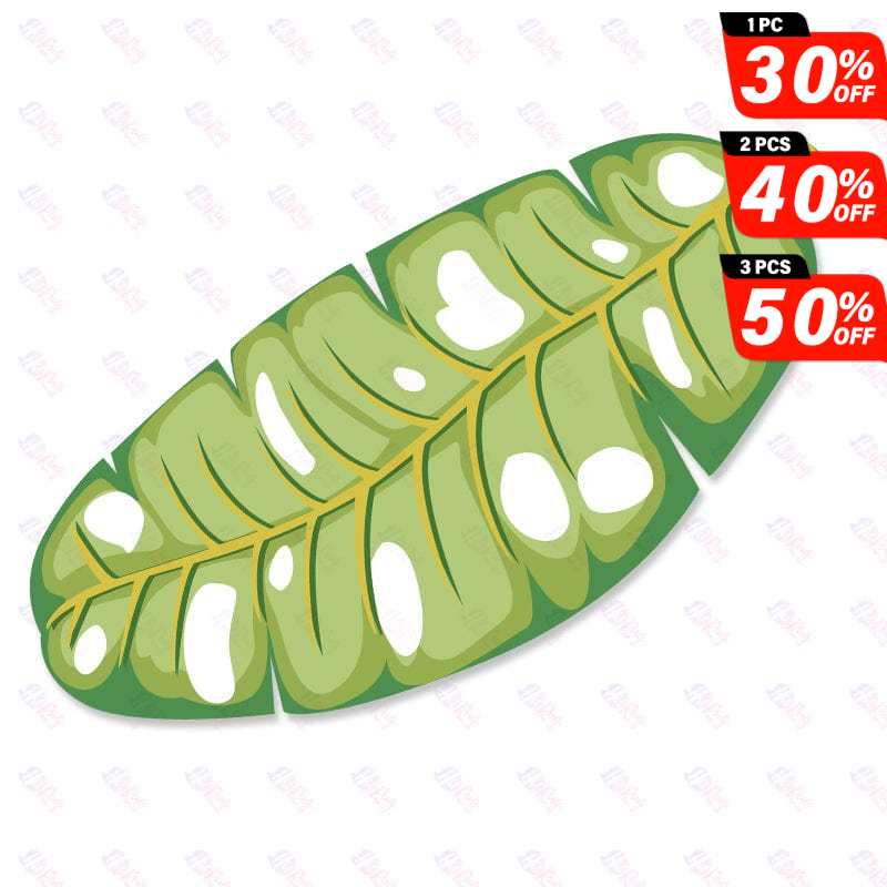 Comics Leaf Shape Front Door Mat丨NueShiny