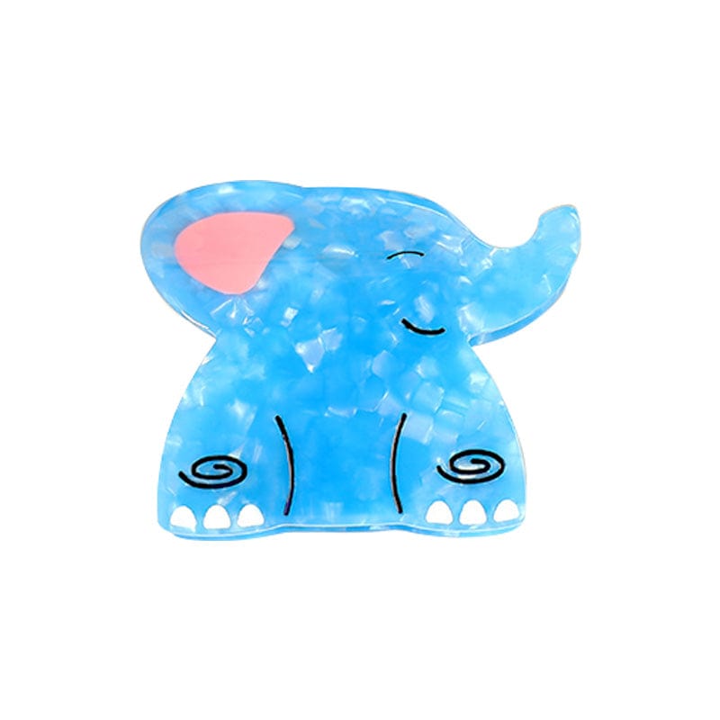 Small  Blue Elephant Hair Clip | NueShiny