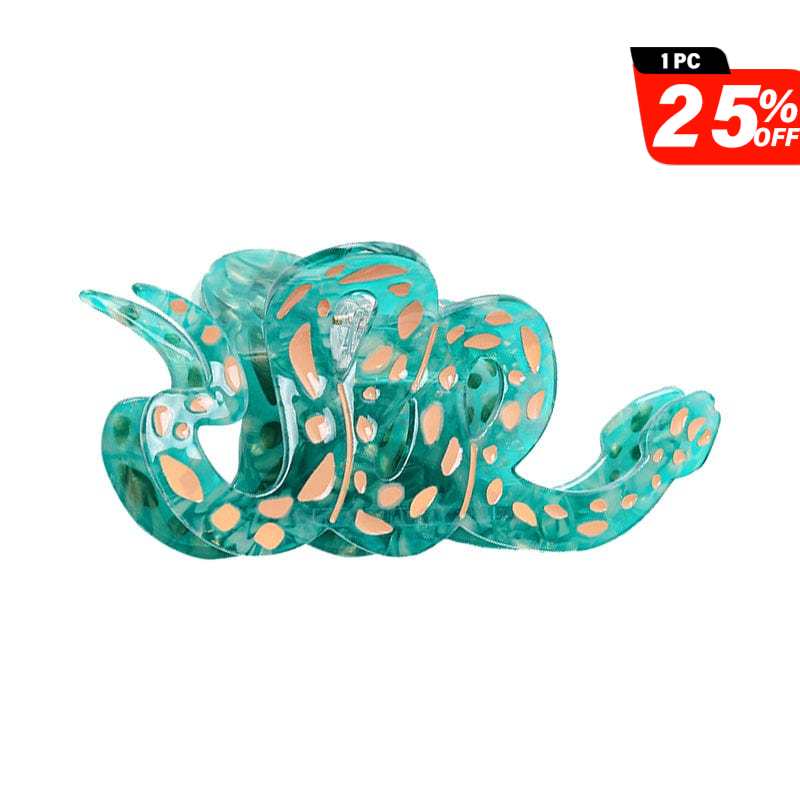 Medium  Cartoon Cute Green Snake Hair Claw | NueShiny