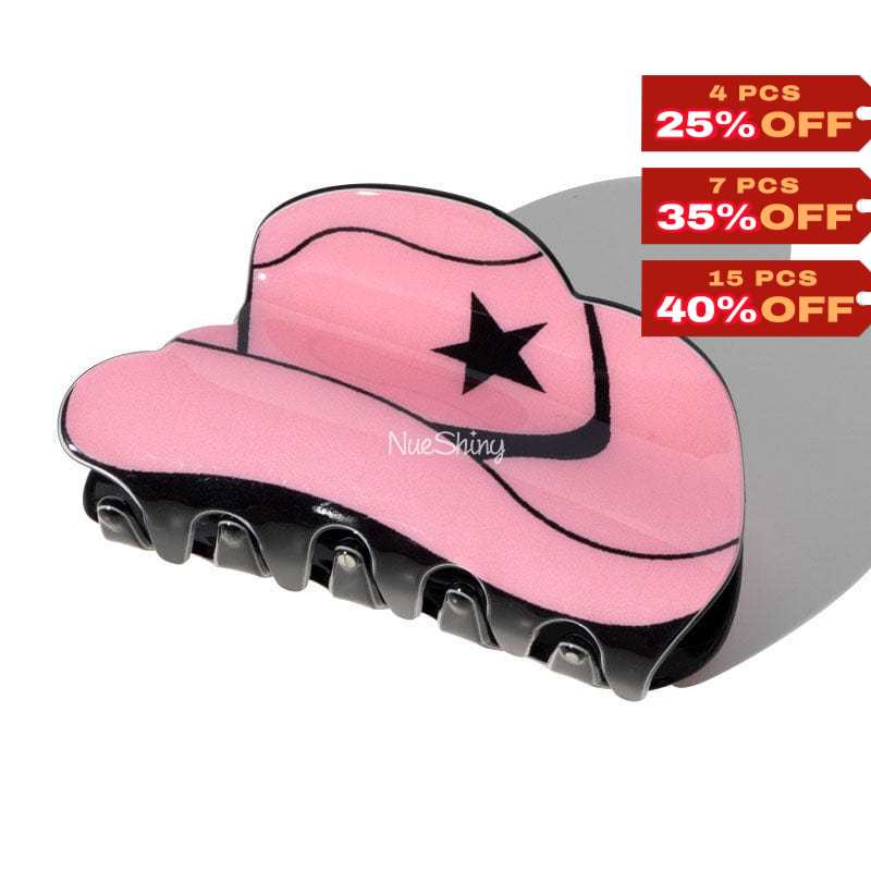 Pink Hat Shaped Hair Claw