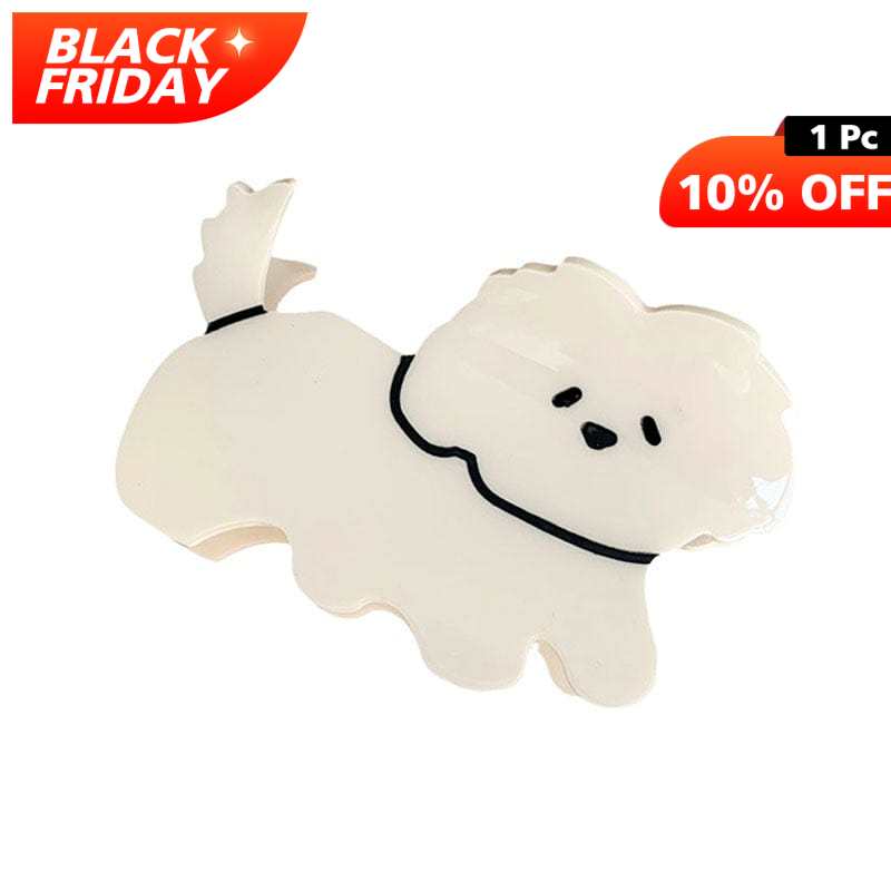 Adorable Cartoon Teddy Dog Hair Claw Clips丨NueShiny