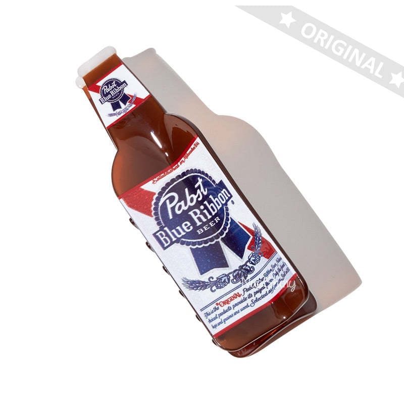 100 Pcs Large Brown Pabst Blue Ribbon Beer Hair Claw | NueShiny