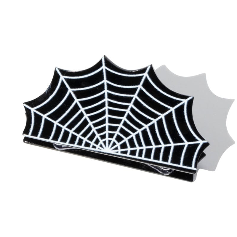 White Spider Web Halloween Hair Claw Clip丨NueShiny