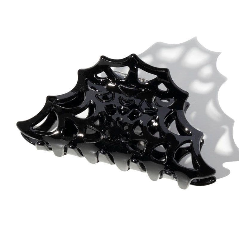 Black Spider Web Halloween Hair Claw Clip