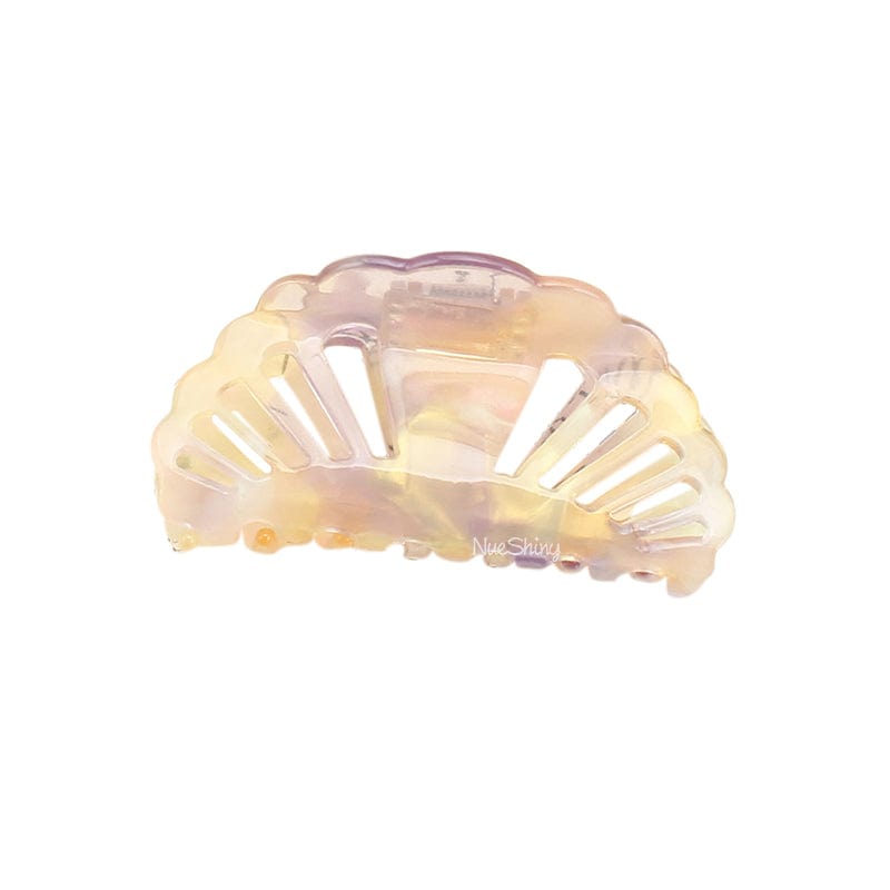 Saffron Dazzling Shell Shape Hair Claw丨NueShiny