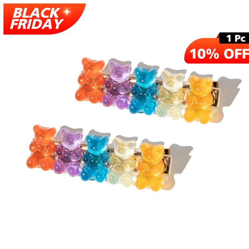 2Pcs Gummy Bear Hair Clips丨NueShiny