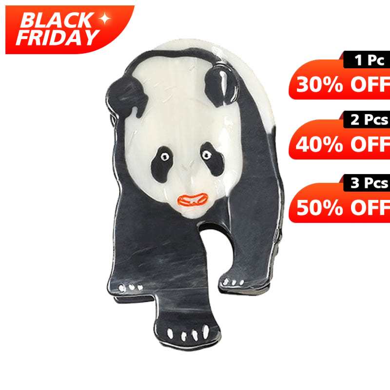 Medium  Cute Glow In The Dark Giant Panda  Hair Claw | NueShiny