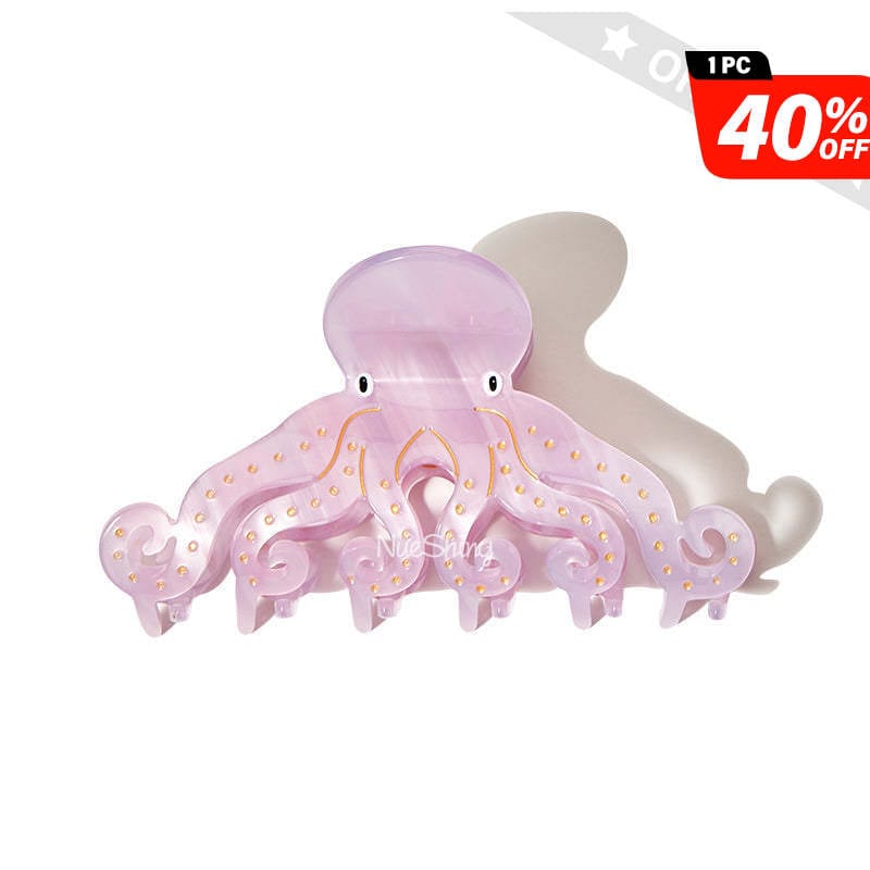 Pre-Sale Medium Pink Octopus Hair Claw丨NueShiny