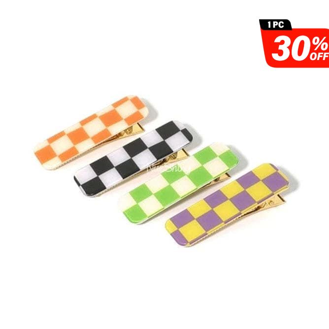 Never Land Checkered Clips 4Pcs Set