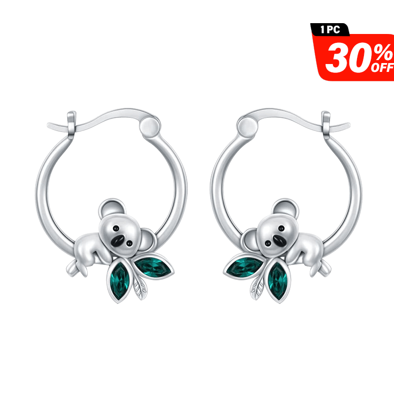 Silver Koala Earrings | NueShiny