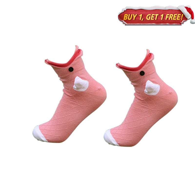 Pink Crocodile Socks | NueShiny