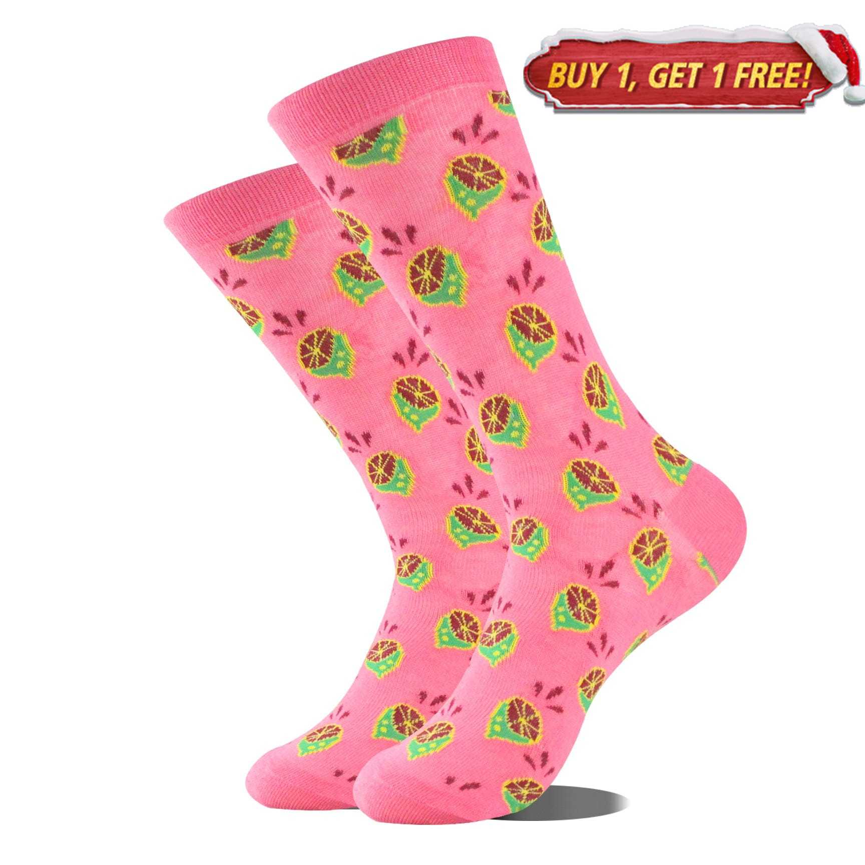 Pink lemon Socks | Nueshiny