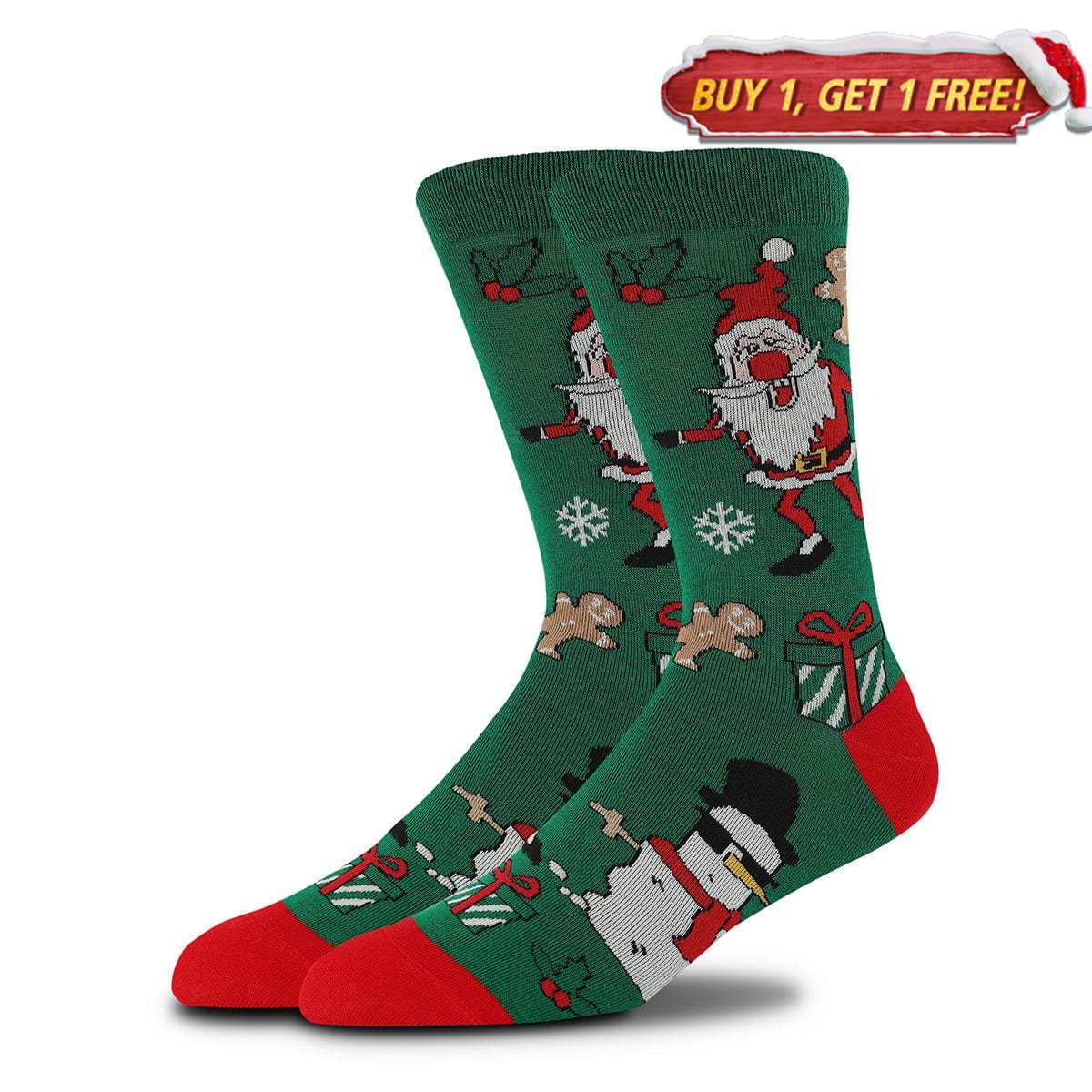 Abstract Santa Socks | Nueshiny