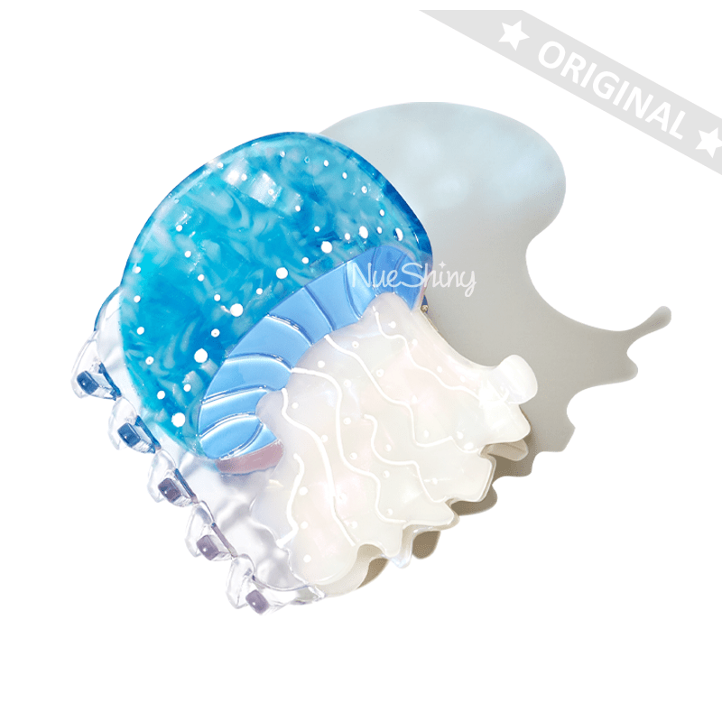 Medium Blue Jellyfish Hair Claw | NueShiny