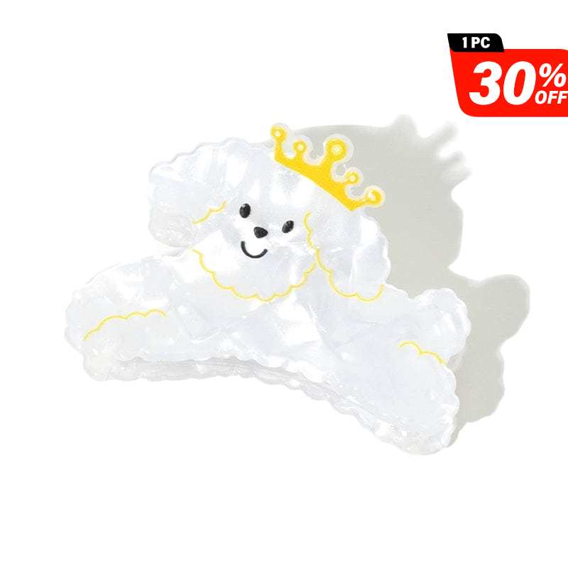 Cute Yellow Crown Cartoon Dog Hair Claw丨NueShiny