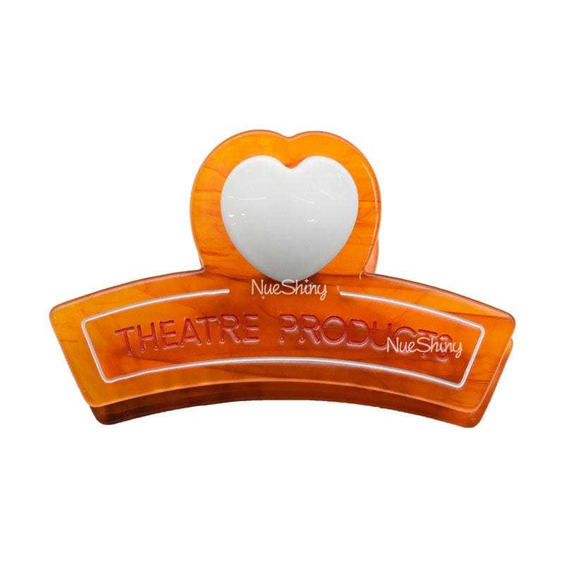 Orange Love Heart Hair Claw丨NueShiny