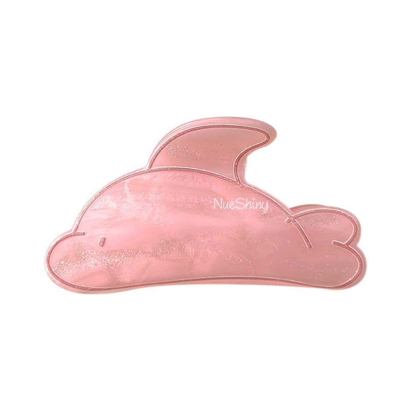 Friendly Pink Dolphin Hair Claw