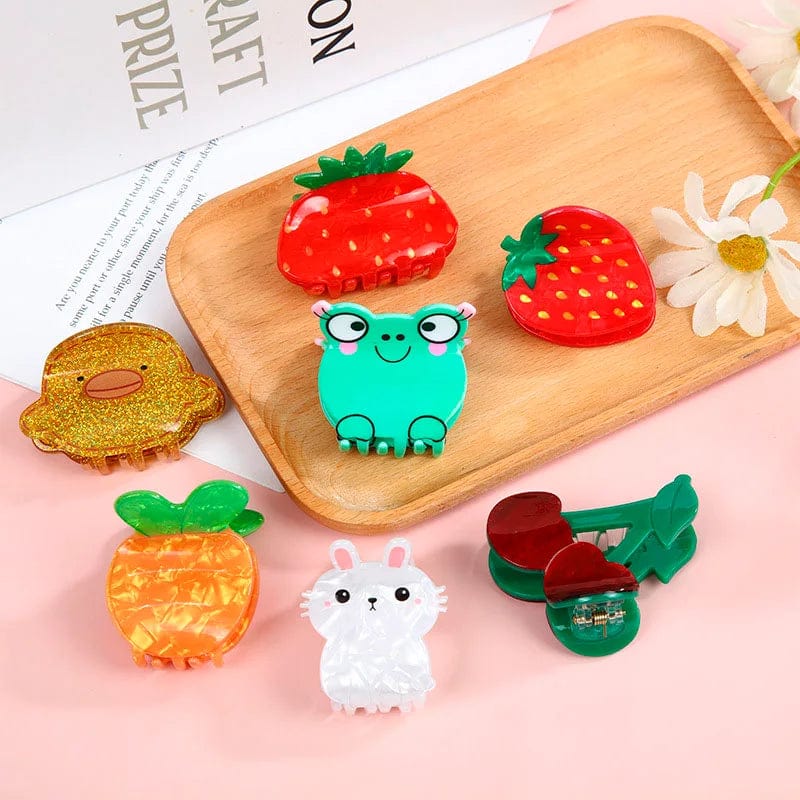 Strawberry Creative Fruit Hair Claw Clips丨NueShiny