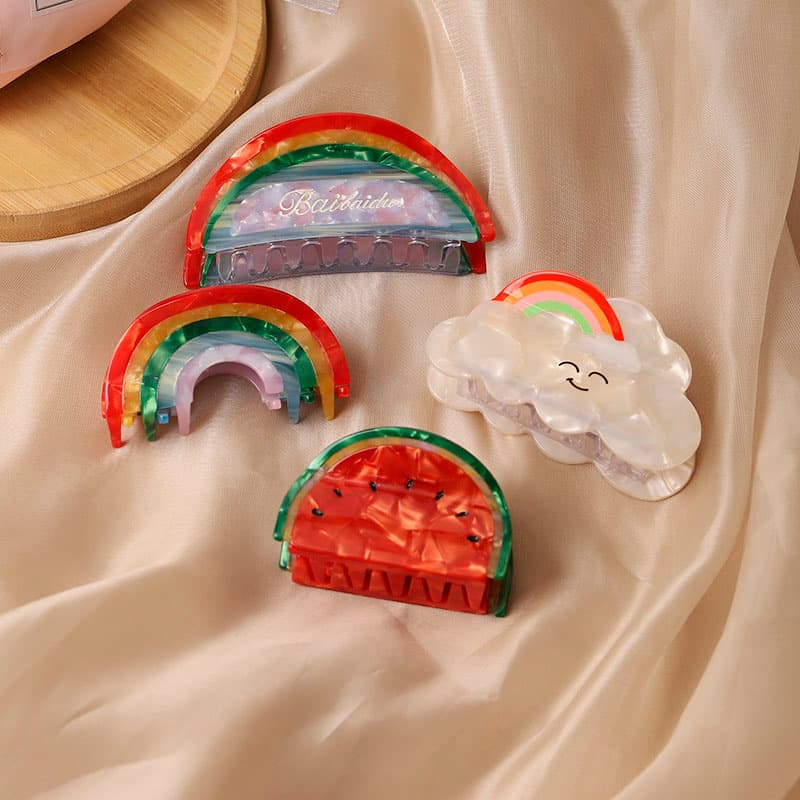 Watermelon Creative Fruit Hair Claw Clips