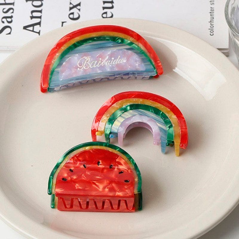 Watermelon Creative Fruit Hair Claw Clips