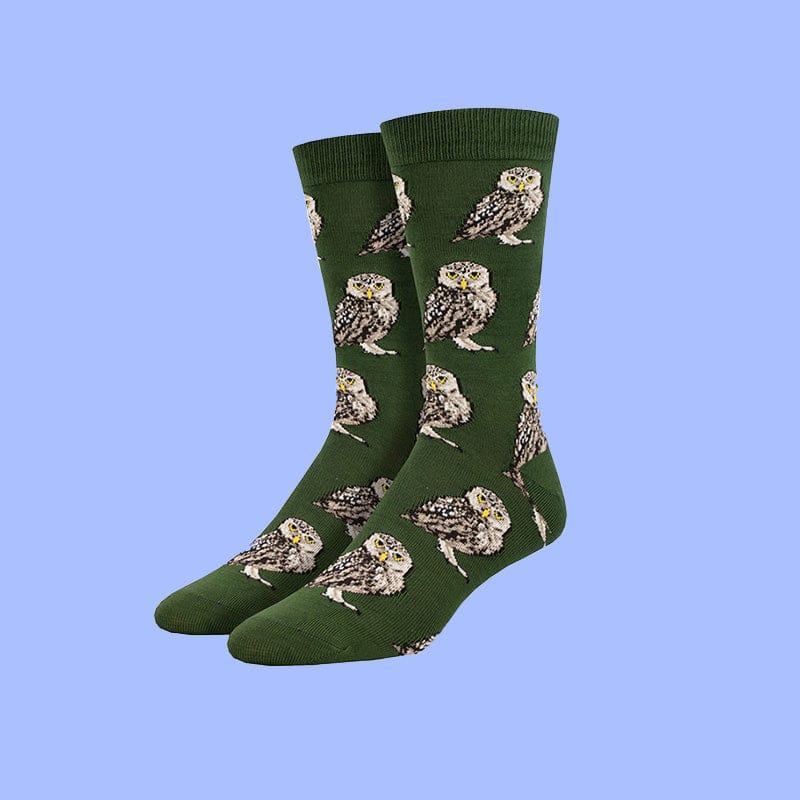 Green Owl Socks