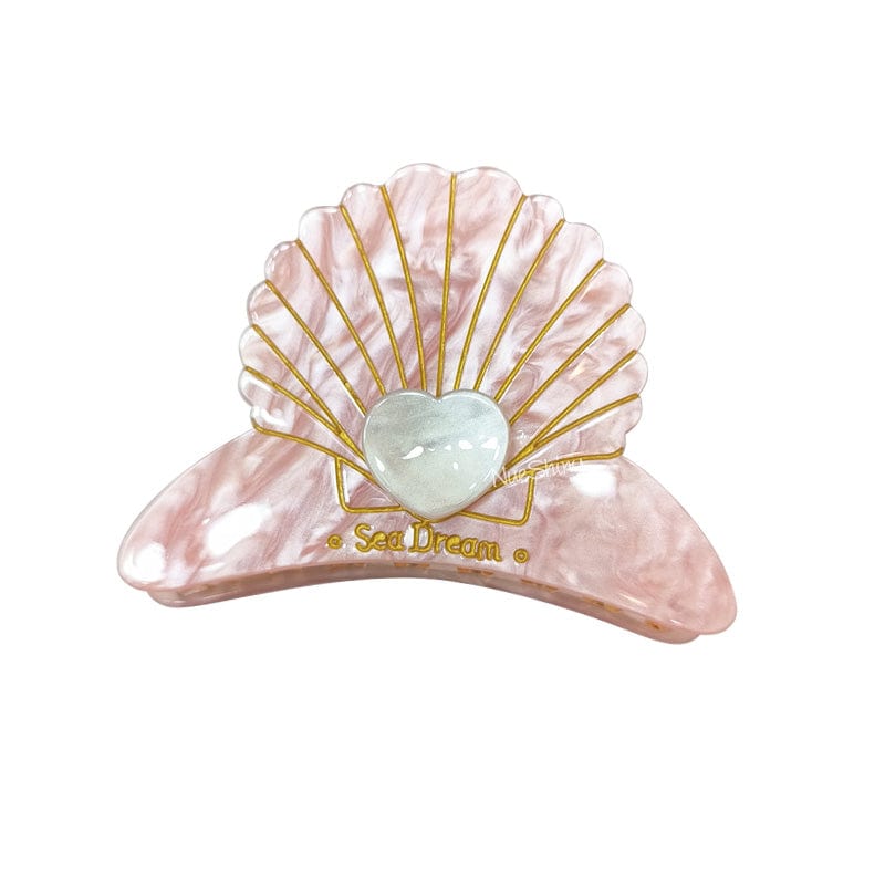 Small Pink Pearl Shell Ocean Series Hair Claw