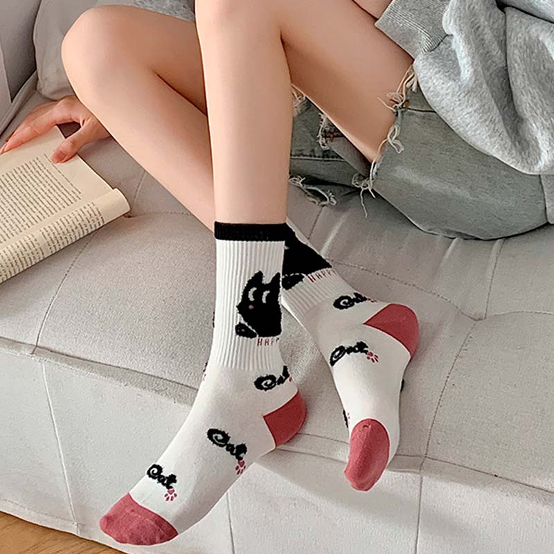 Curious Cat Socks丨NueShiny