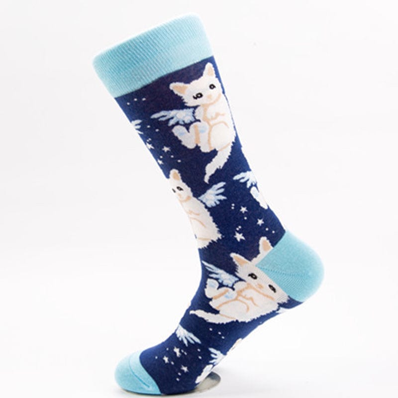 Kitten Navy Blue Socks丨NueShiny